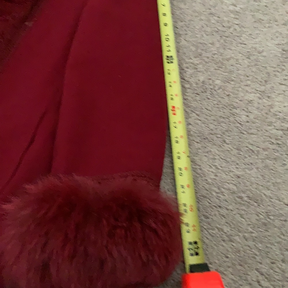 Marvin Richards lambs wool Fox Fur long coat - Picture 13 of 16